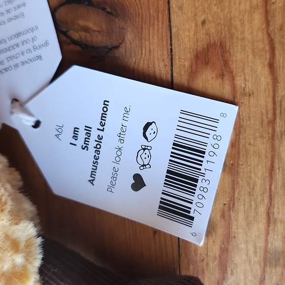 Jellycat Small Amuseable π Lemon 6.5" Soft & Plush NWT - Picture 3 of 5